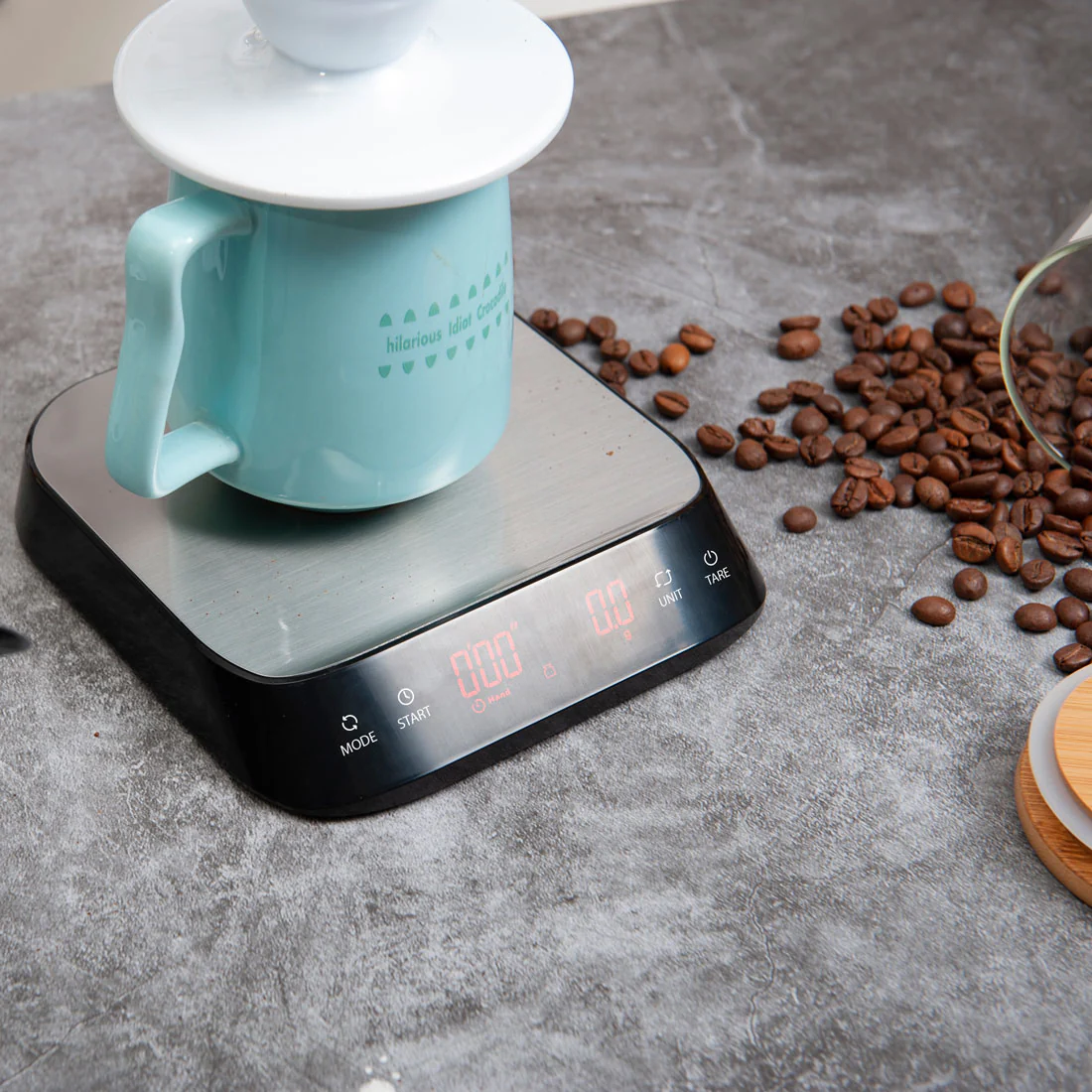 Coffee Culture Digital Coffee Scale <br>Made From Stainless Steel With LED Display <br>3kg Capacity - Image 6