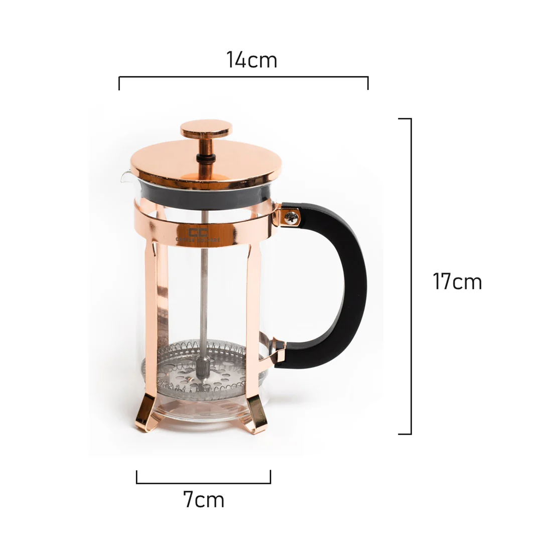 Coffee Culture French Press / Plunger <br>Rose Gold <br>350ml  l  3 cup - Image 6
