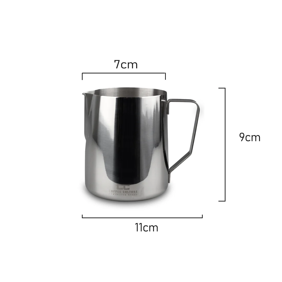 Coffee Culture Milk Frothing Jug <br>18/10 Stainless Steel <br>350ml - Image 3
