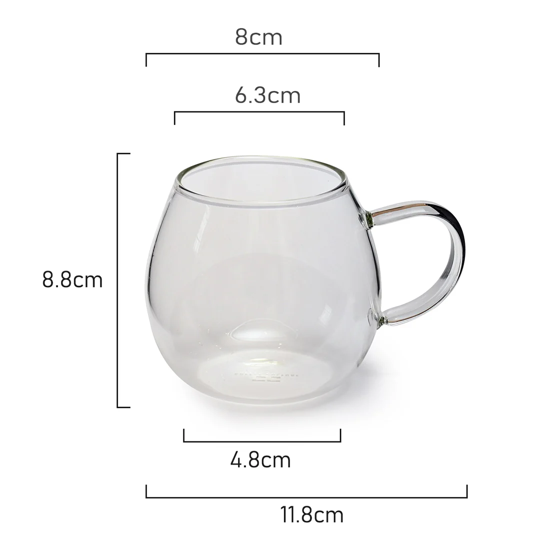 Coffee Culture Nova Single Wall Borosilicate Glass Mug <br>Set Of 4 <br>380ml - Image 5