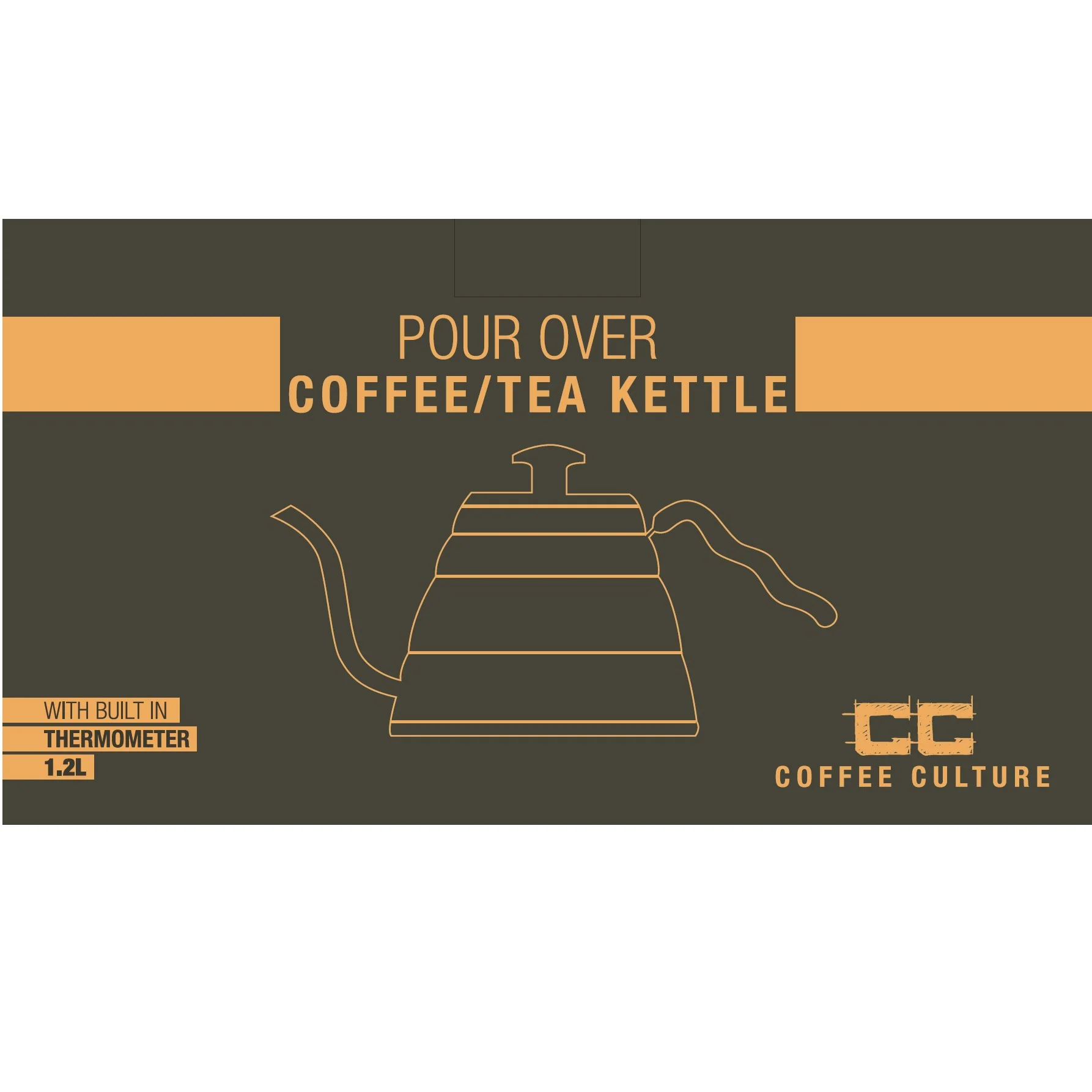 Coffee Culture Pour Over Kettle <br>18/10 Stainless Steel <br>1.2 litre - Image 3