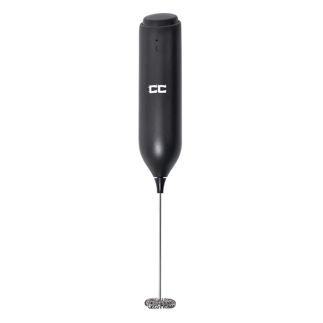 Coffee Culture Rechargeable Electric Milk Frother <br>Black <br>18/10 Stainless Steel Whisk
