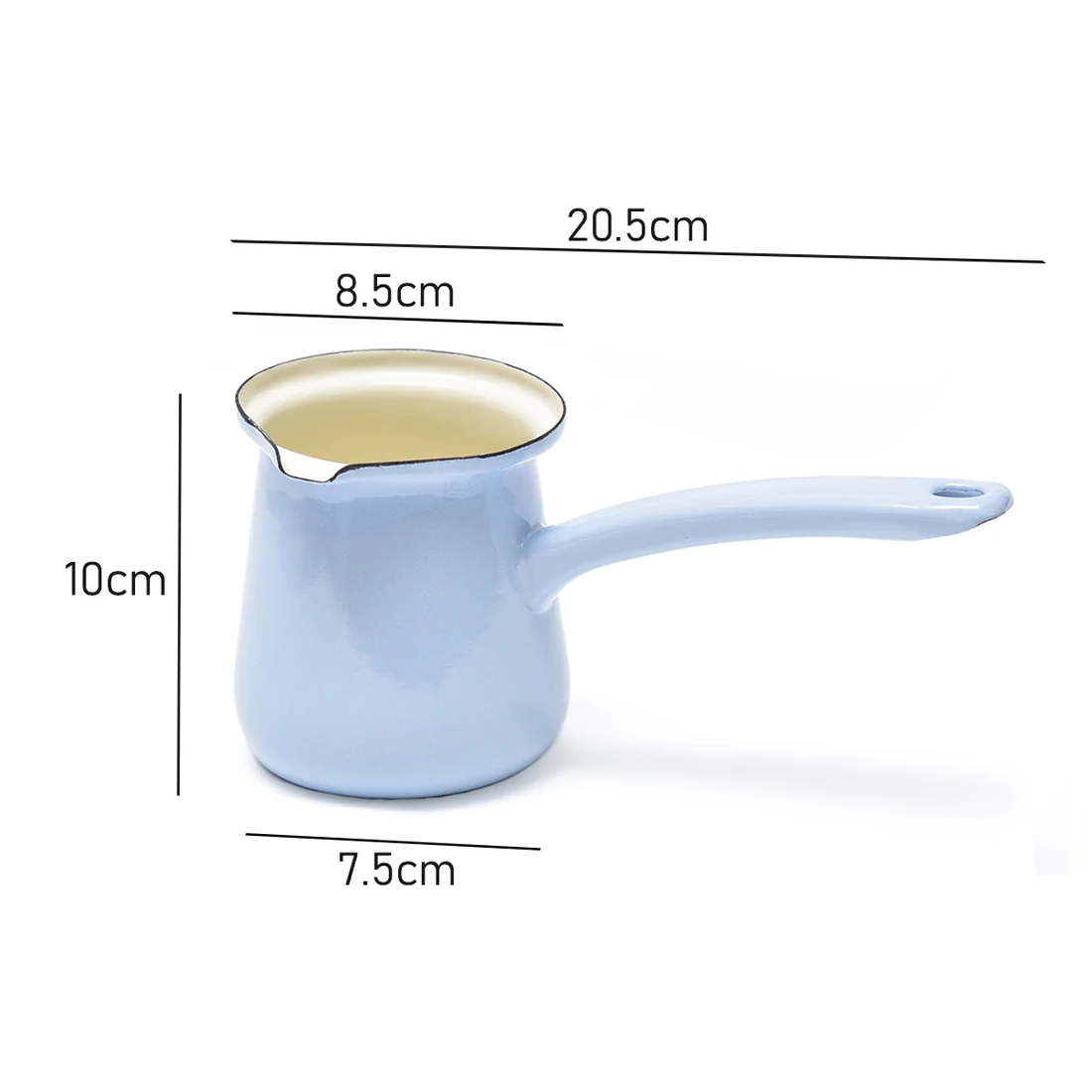 Coffee Culture Turkish Coffee Pot <br>Enamel Sky <br>450ml - Image 3