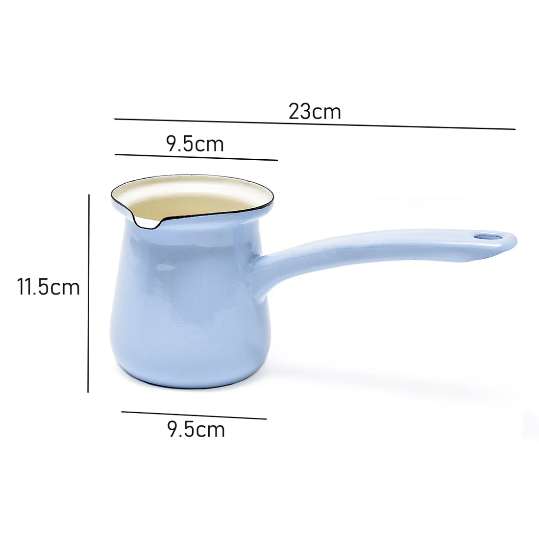 Coffee Culture Turkish Coffee Pot <br>Enamel Sky <br>750ml - Image 3