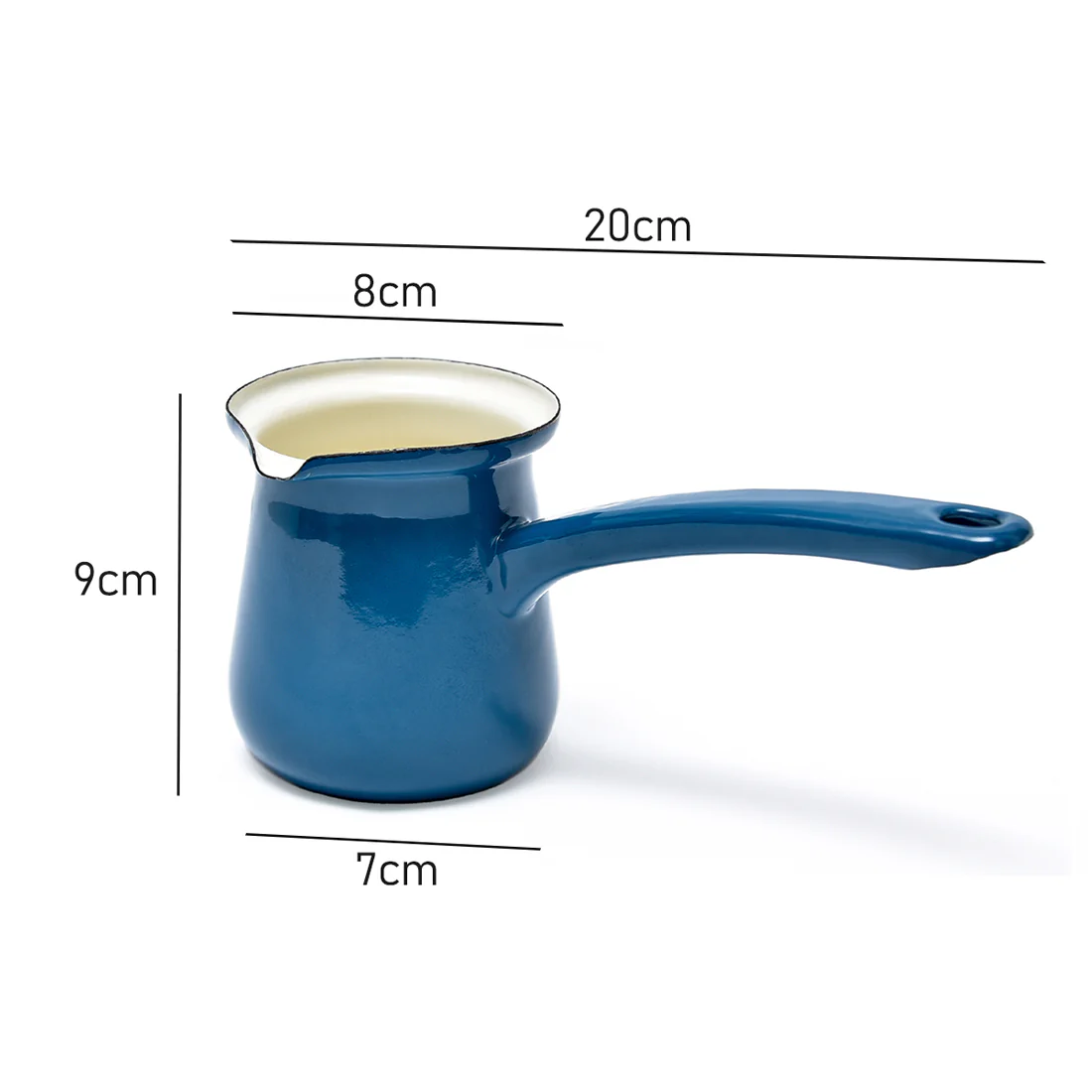 Coffee Culture Turkish Coffee Pot <br>Enamel Teal <br>300ml - Image 3