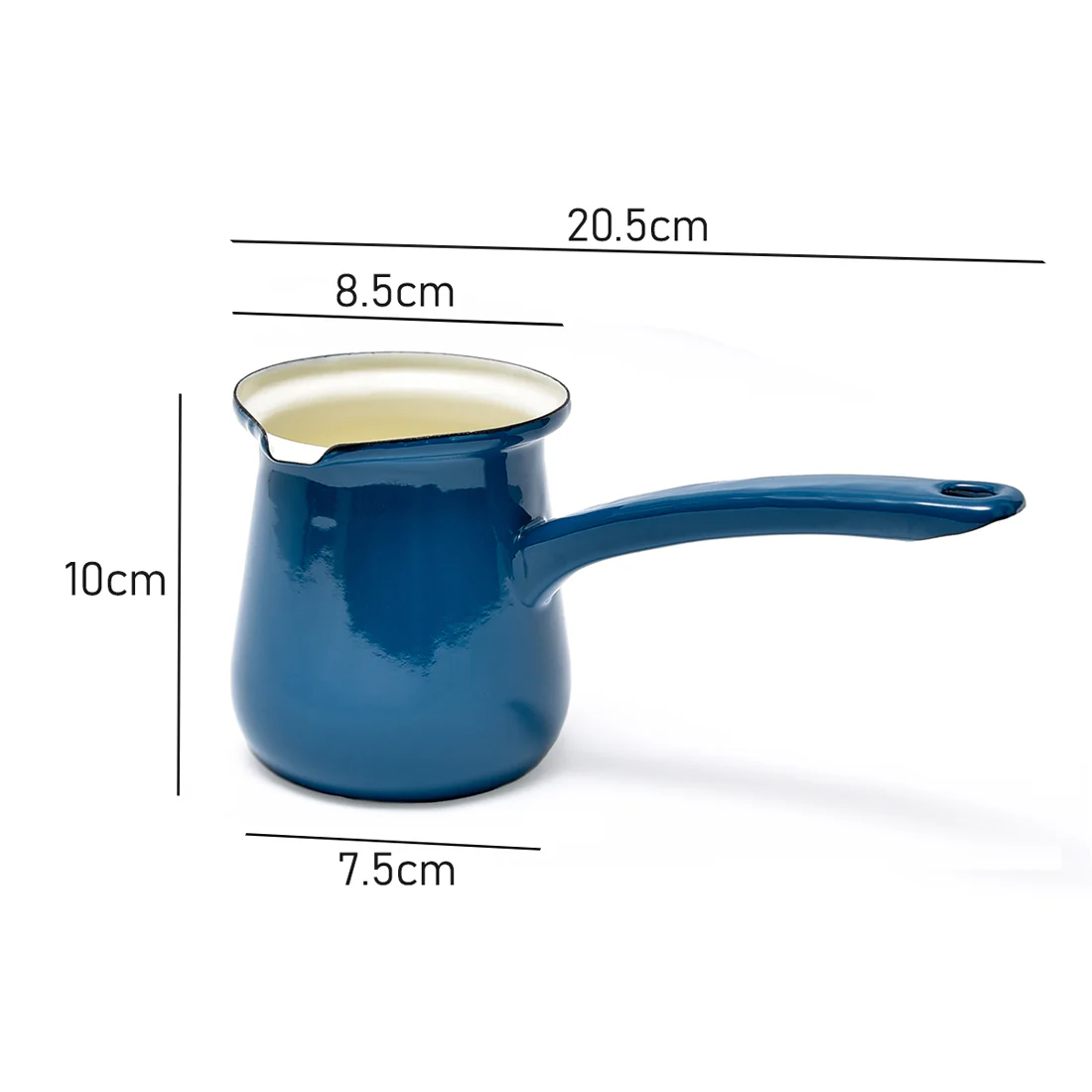 Coffee Culture Turkish Coffee Pot <br>Enamel Teal <br>450ml - Image 3