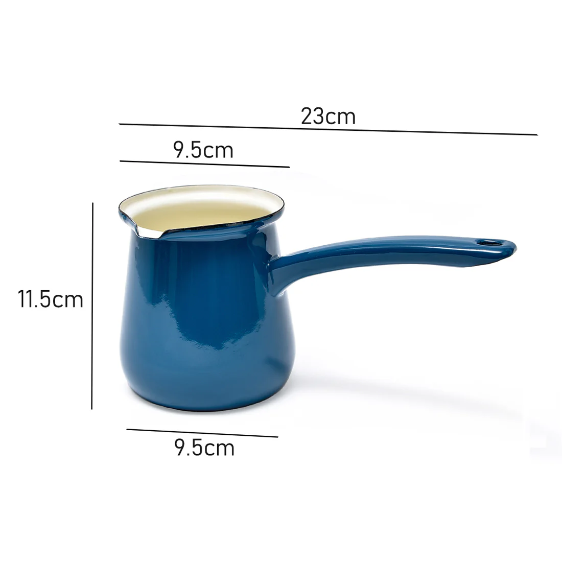 Coffee Culture Turkish Coffee Pot <br>Enamel Teal <br>750ml - Image 3