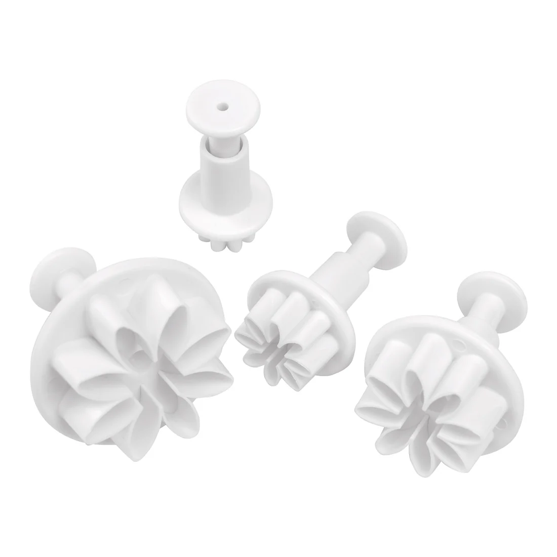 Daisy Flower Plunger 3 Piece Cutter Set <br>Spring Mechanism <br>Create detailed & precise decorations