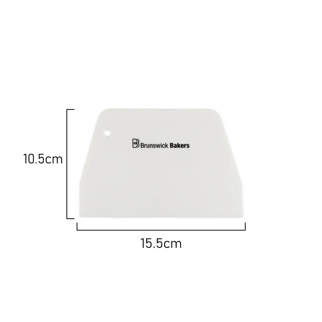 Dough Scraper & Cutter Set of 3 <br>White <br>Work with dough, pasty & fondant with ease - Image 5