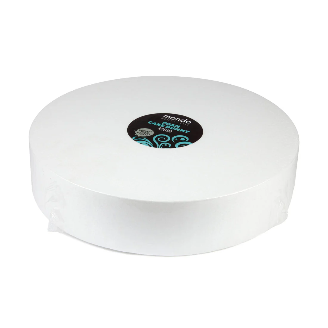 Foam Cake Dummy Round <br>White <br>12in x 3in / 30 x 7.5cm