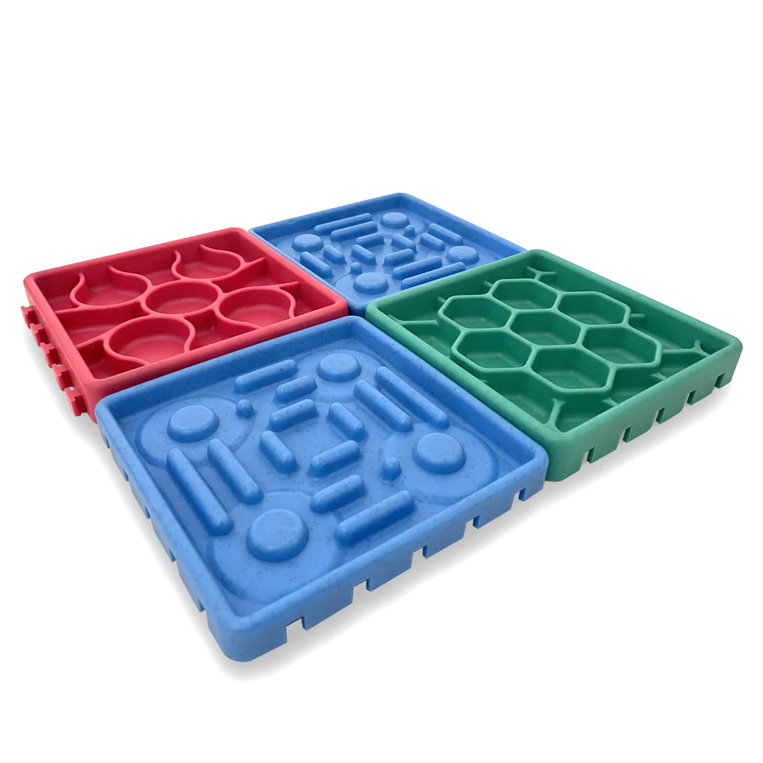 Furzone 4 In 1 Slow Feeder & Lick Bowl/Mat <br>Interconnecting Enrichment Squares <br>Suction Base
