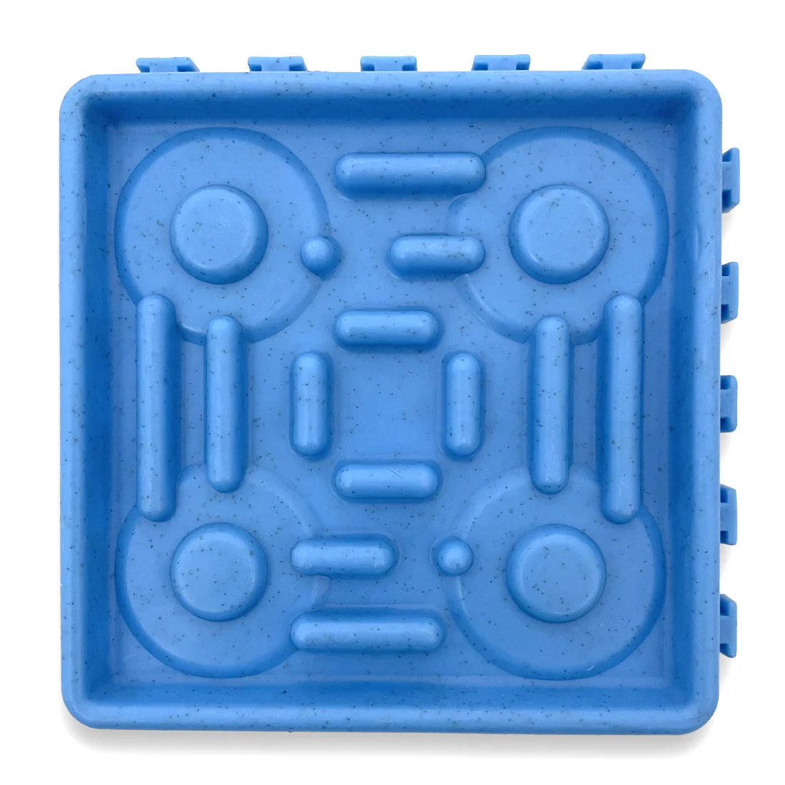 Furzone 4 In 1 Slow Feeder & Lick Bowl/Mat <br>Interconnecting Enrichment Squares <br>Suction Base - Image 5