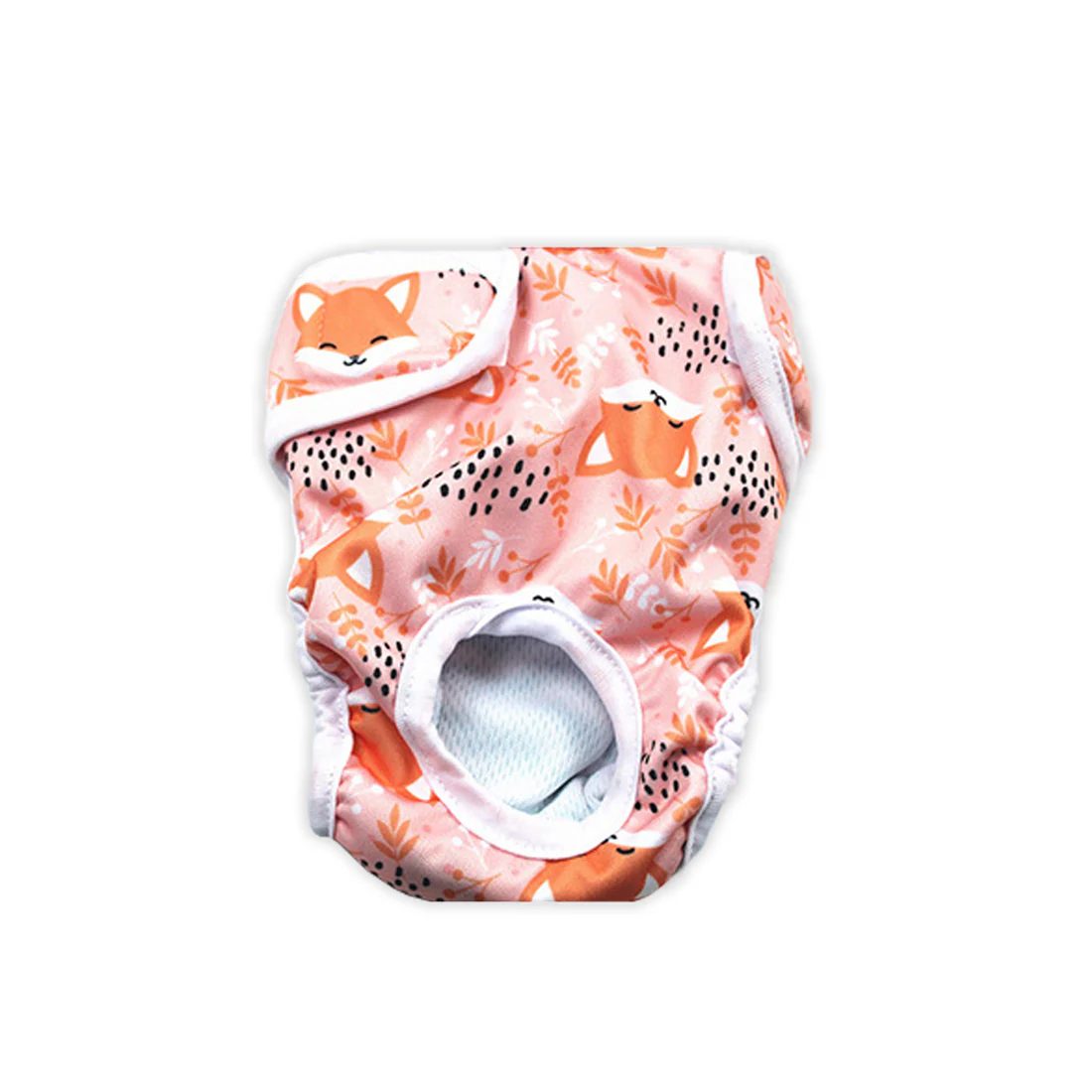 Furzone Extra Small Reusable Washable Female Dog Diaper <br>Suitable for waistline 25-35cm <br>Orange Fox