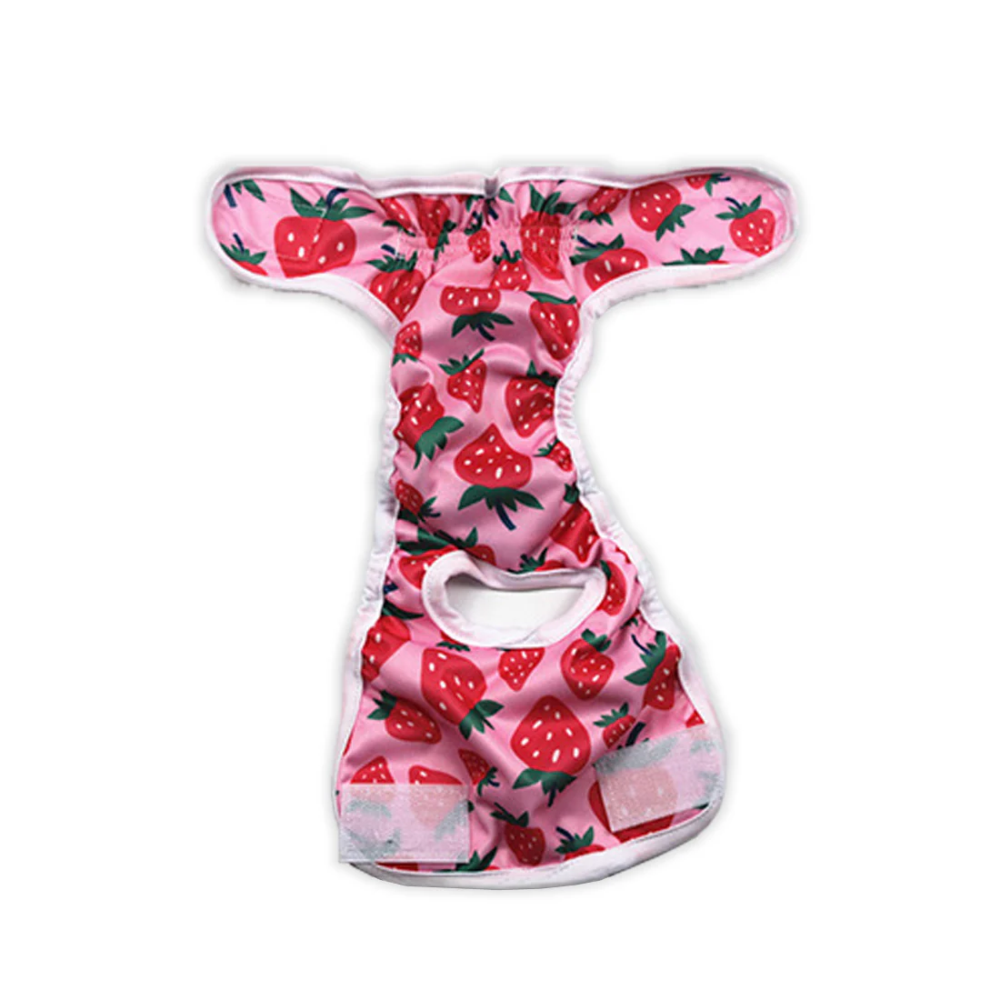 Furzone Large Reusable Washable Female Dog Diaper <br>Suitable for waistline 50-60cm <br>Pink Strawberry - Image 2