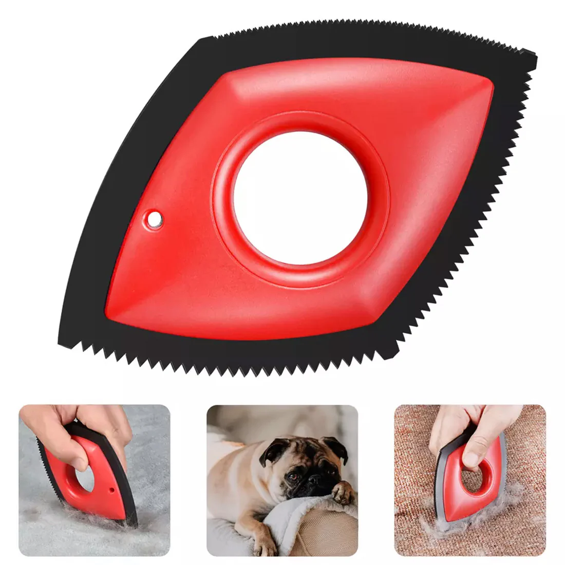Furzone Mini Pet Hair Car & Home Detailer <br>Red <br>4 Cleaning Modes - Image 2