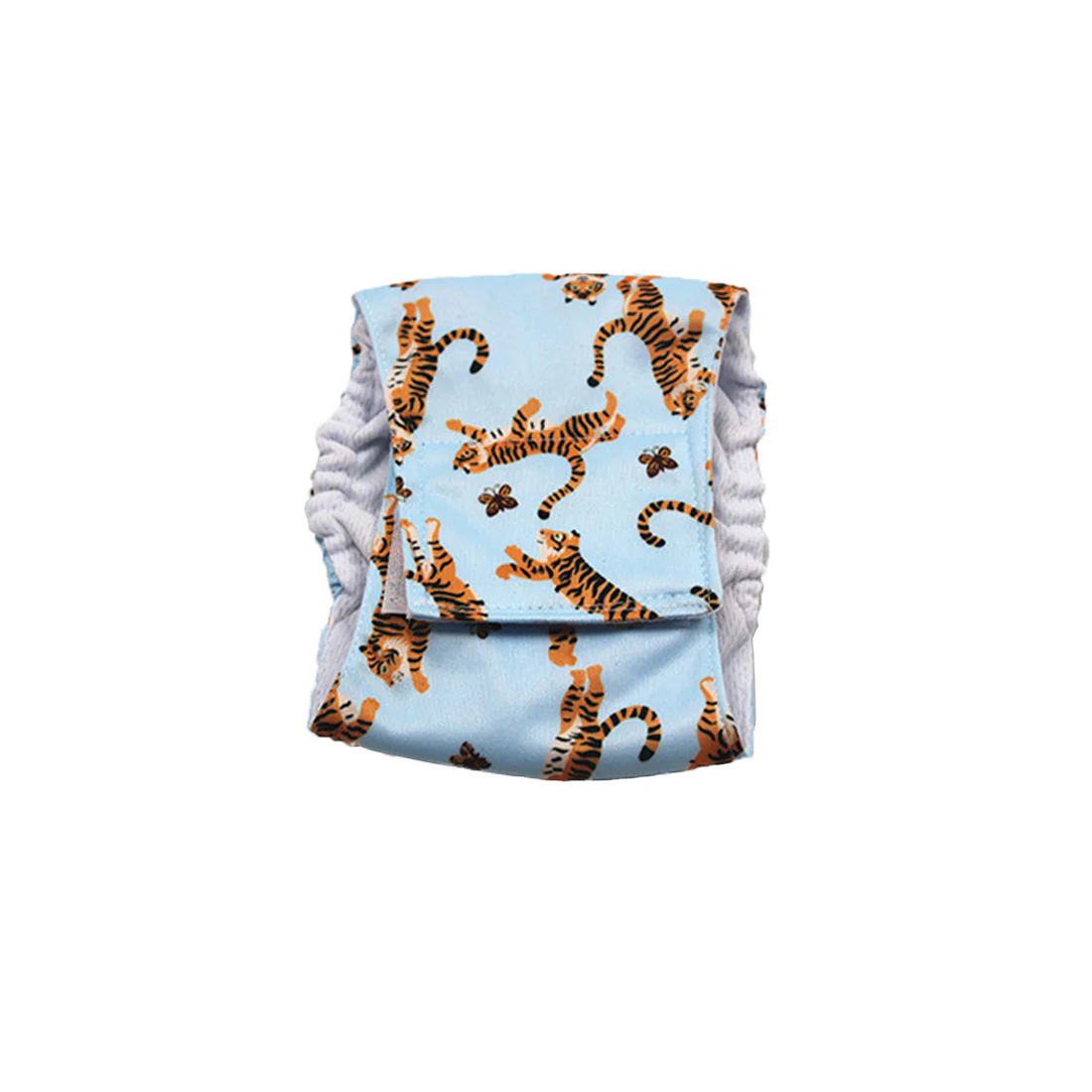 Furzone Small Washable Male Dog Wrap <br>Suitable for waistline 26-34cm <br>Blue Tiger