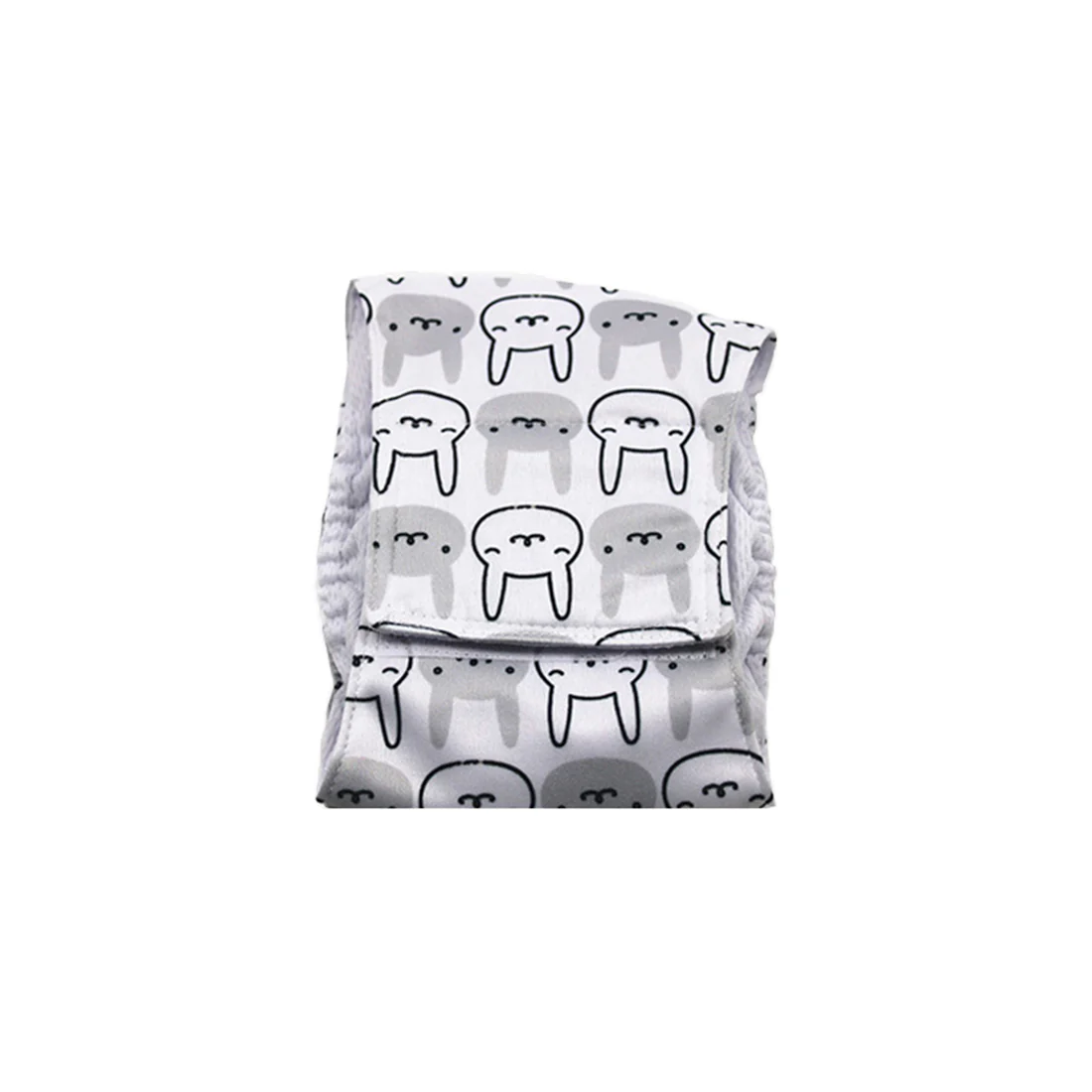 Furzone Small Washable Male Dog Wrap <br>Suitable for waistline 26-34cm <br>Grey Rabbit