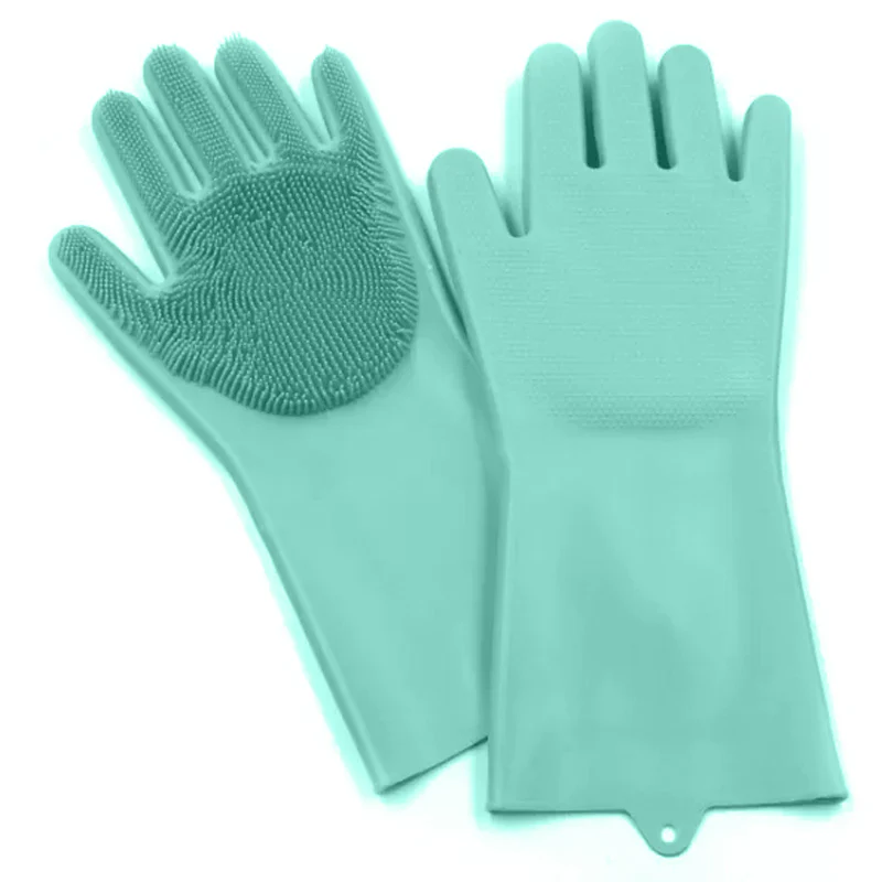 Furzone Pet/Dog/Cat Grooming Gloves <br>Perfect for Bathing & Cleaning <br>Aqua - Image 4