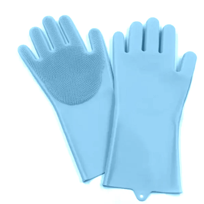 Furzone Pet/Dog/Cat Grooming Gloves <br>Perfect for Bathing & Cleaning <br>Blue - Image 4