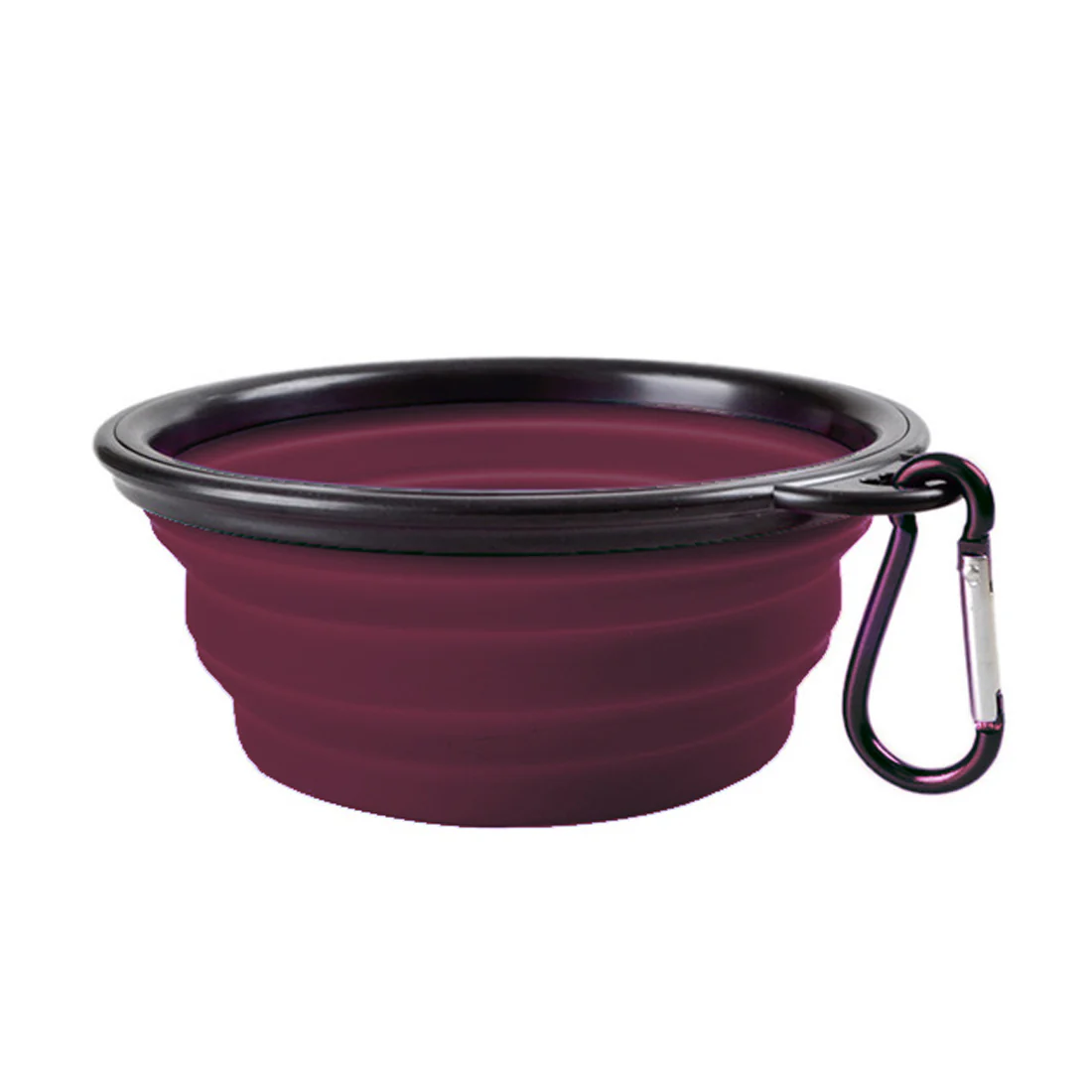 Furzone Portable Collapsible Dog/Cat Water & Food Bowl Large <br>Purple <br>1000ml