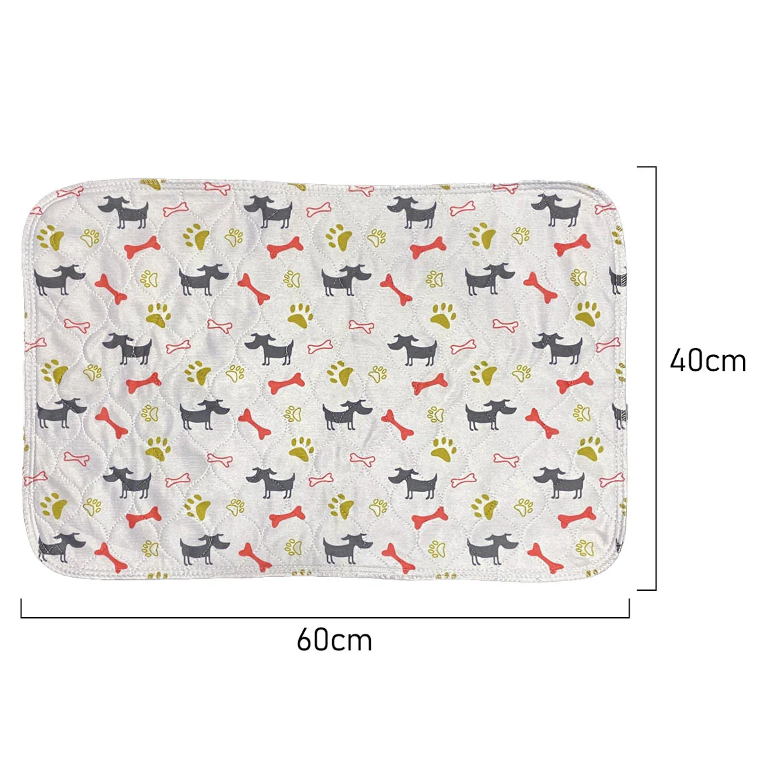 Furzone Reusable Dog/Puppy Training Pee Pads <br>Small 40 x 60cm <br>White Pattern - Image 3