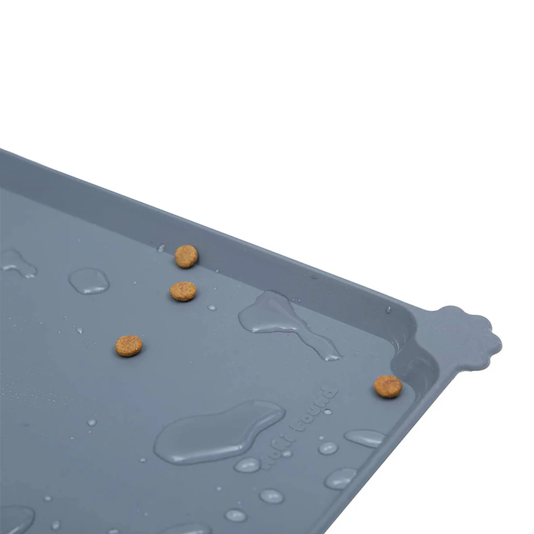 Furzone Silicone Waterproof Spillproof Pet Feeding Mat <br>Black <br>Small - 48.5 x 30cm - Image 4