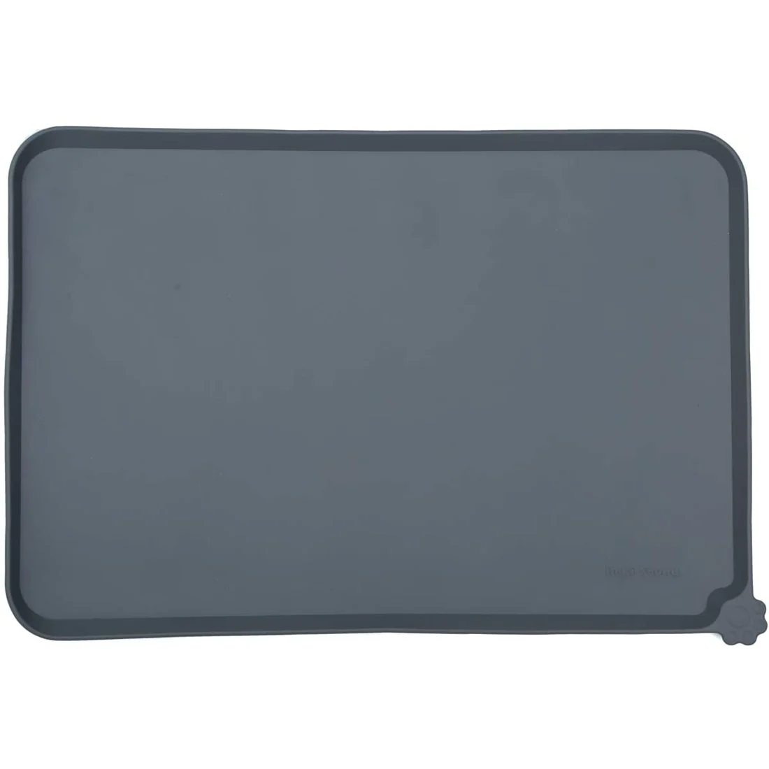 Furzone Silicone Waterproof Spillproof Pet Feeding Mat <br>Grey <br>Large 54 x 38cm
