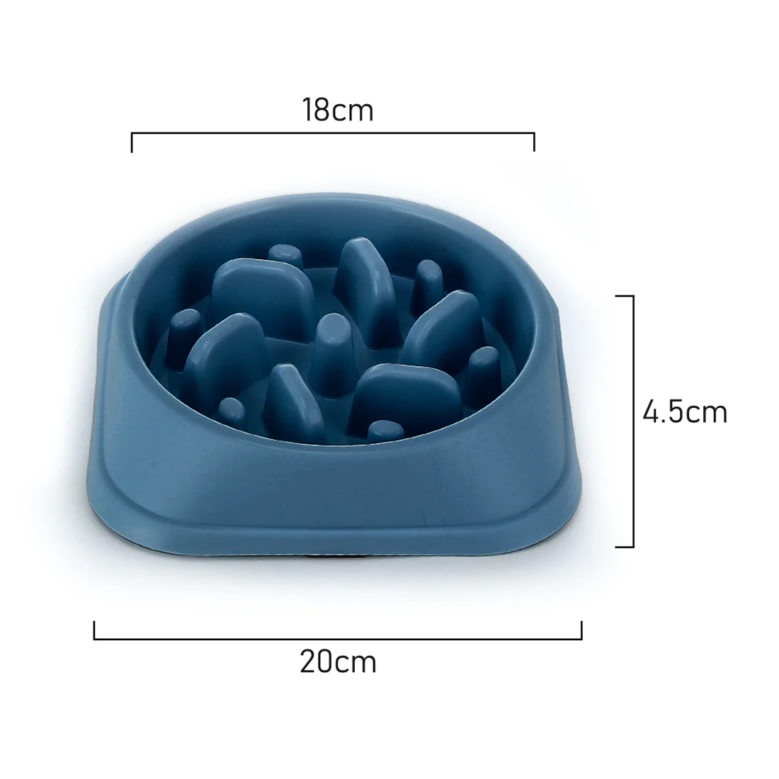 Furzone Slow Feeder Dog Bowl <br>Navy <br>500ml - Image 2