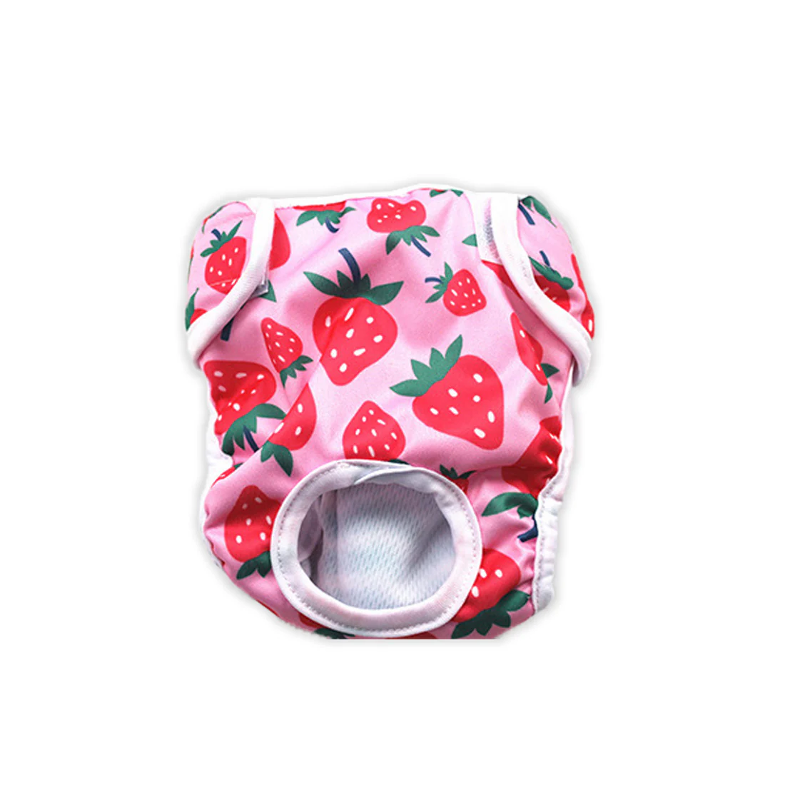 Furzone Small Reusable Washable Female Dog Diaper <br>Suitable for waistline 30-40cm <br>Pink Strawberry
