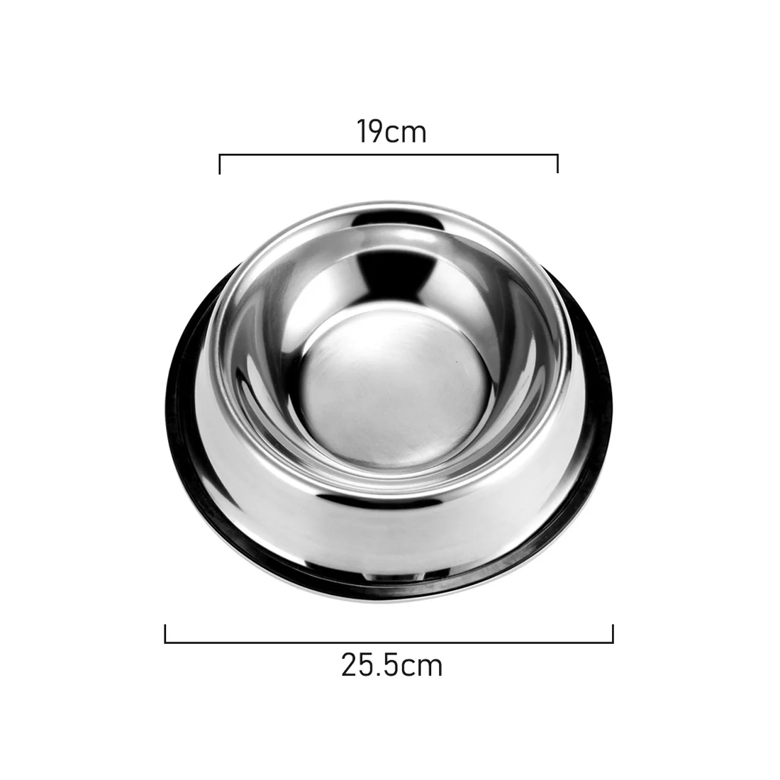 Furzone Stainless Steel Anti Skid Bowl <br>Large <br>Volume 900ml - Image 3