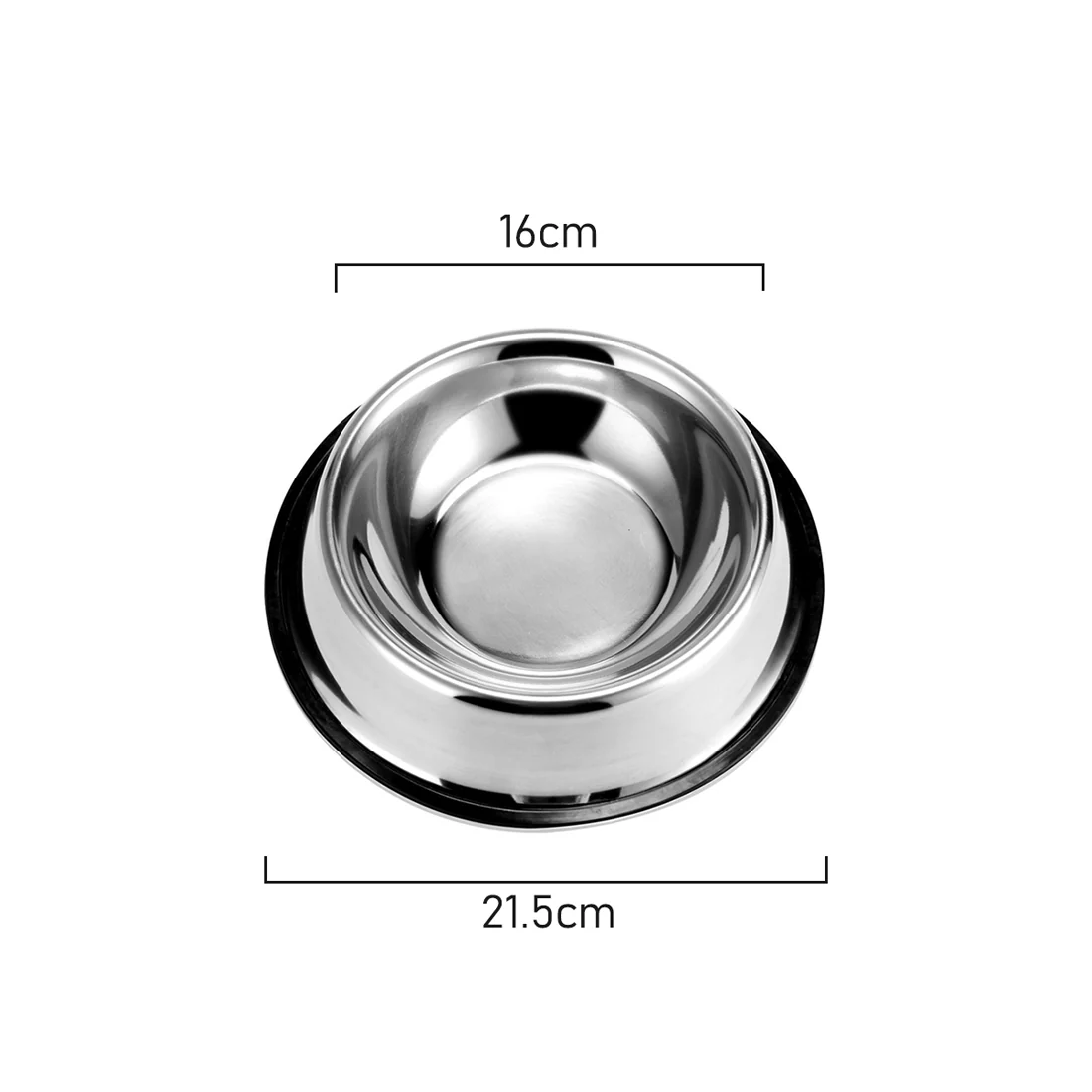 Furzone Stainless Steel Anti Skid Bowl <br>Medium <br>Volume 580ml - Image 3