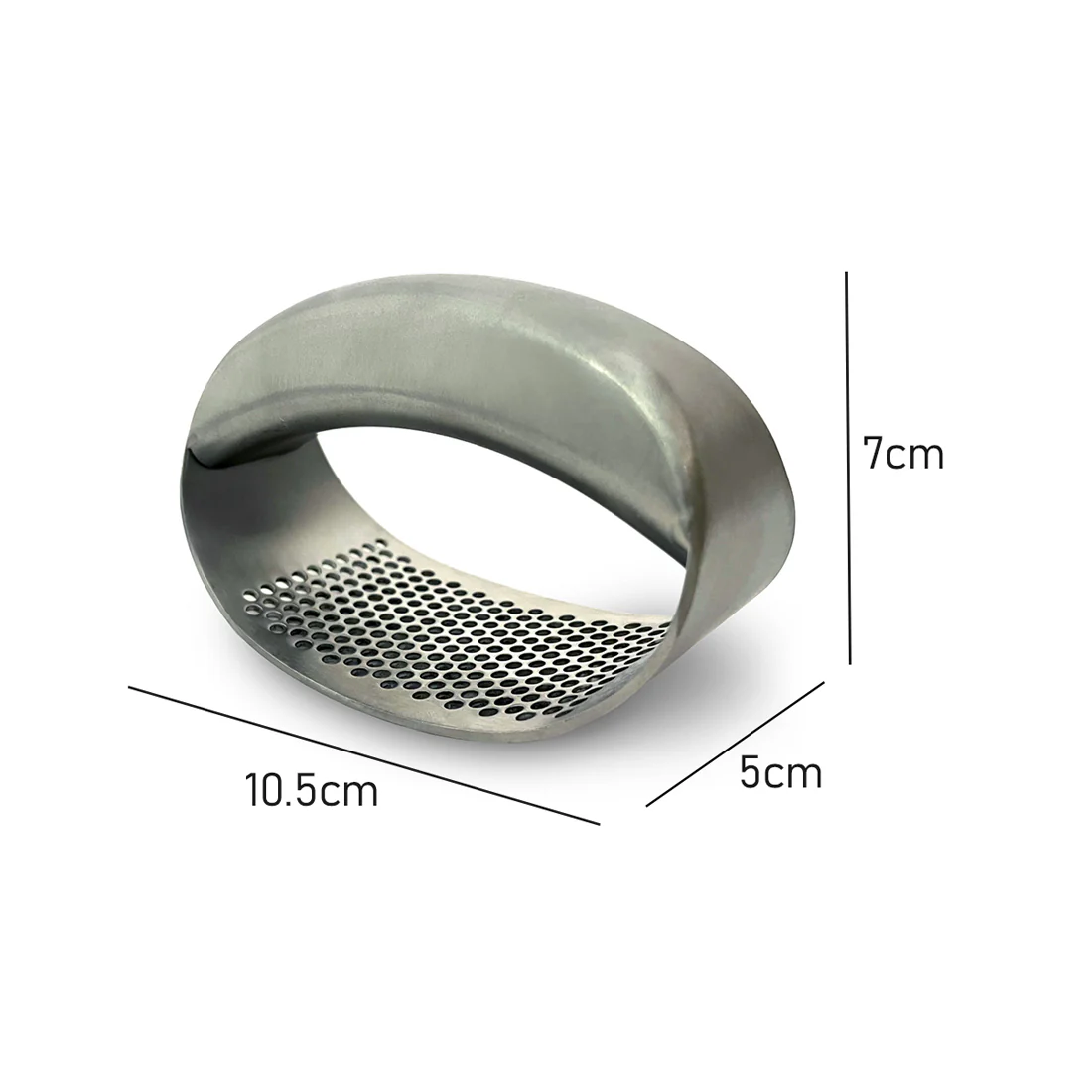 Brampton Drive Garlic Press Rocker <br>18/10 Stainless Steel <br>Dimensions - 11 x 5.2 x 6.5cm - Image 7
