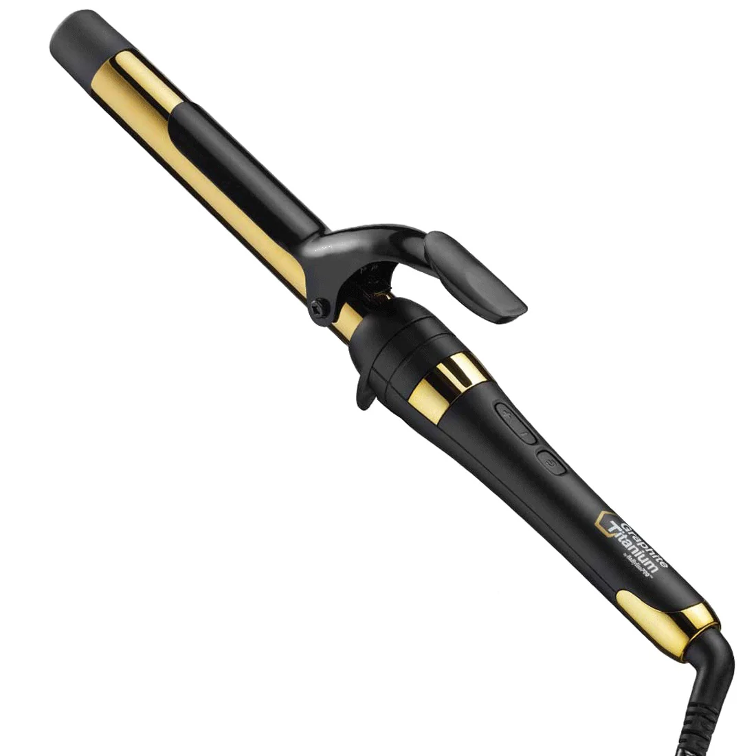 Graphite Titanium by BaBylissPRO <br>Ionic Curling Iron 25cm <br>Includes Heat Resistant Mat