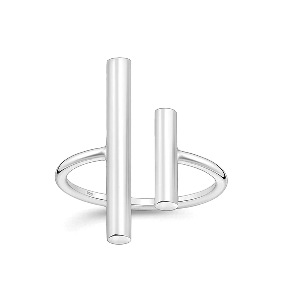 Joolz Co. Adjustable Bar Ring <br>925 Sterling Silver - Image 3