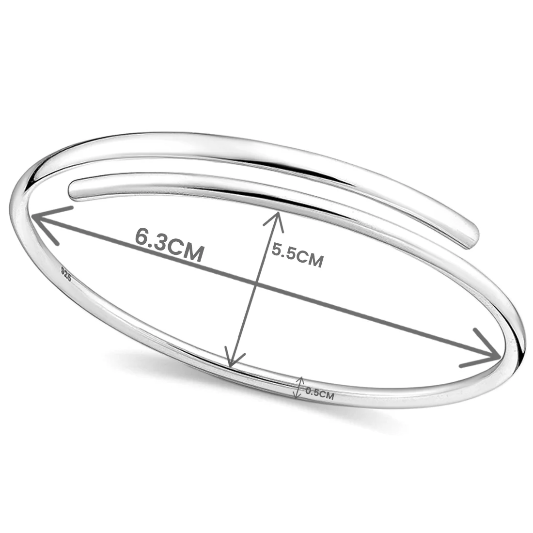Joolz Co. Adjustable Wrap Cuff Bracelet <br>925 Sterling Silver - Image 4