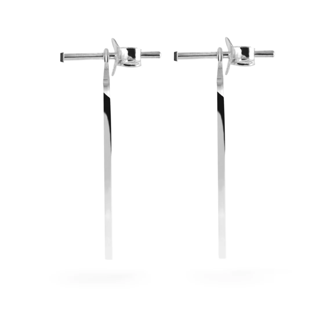 Joolz Co. Bar Jacket 2 in 1 Stud Earrings <br>925 Sterling Silver - Image 3
