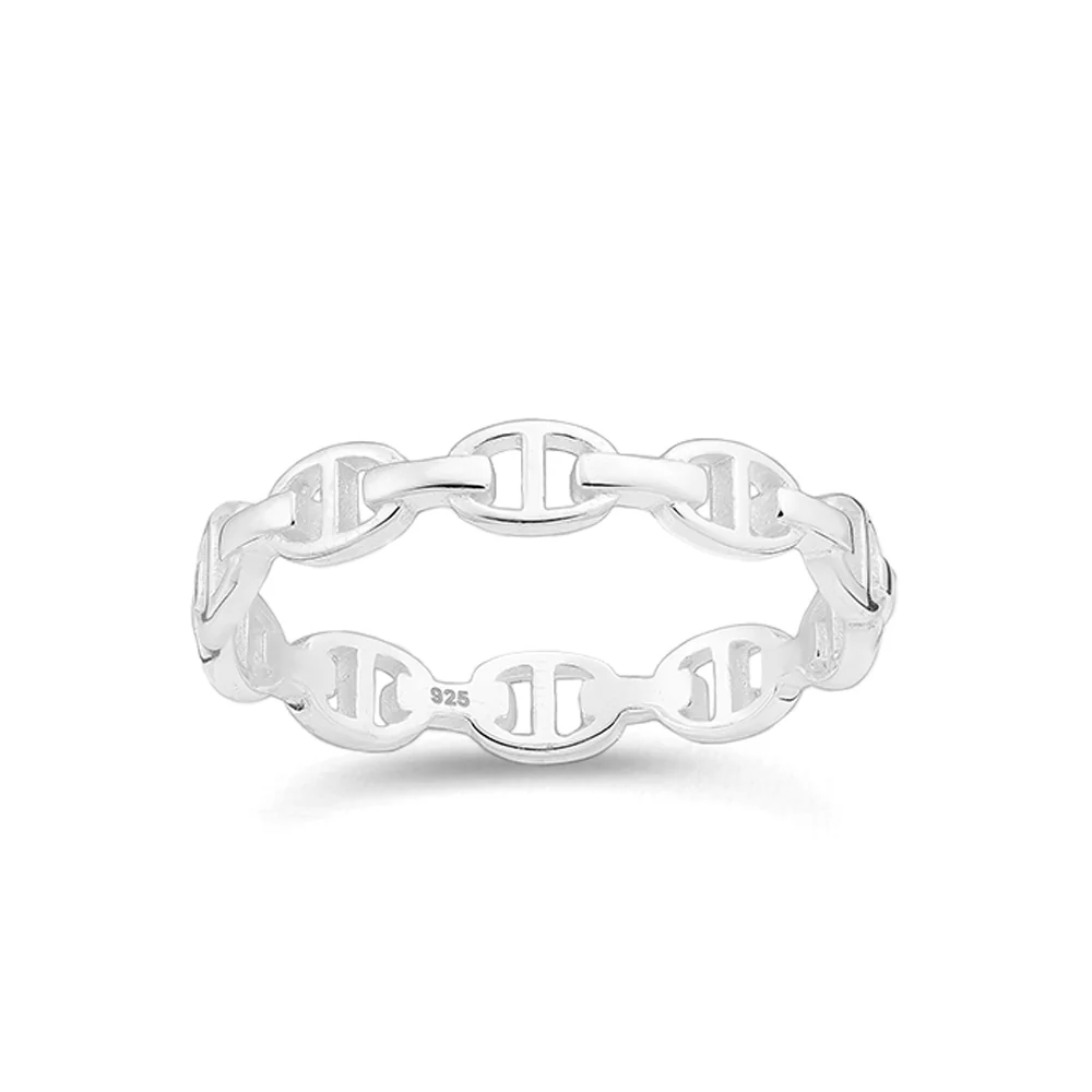 Joolz Co. Flat Mariner Buckle Ring <br>925 Sterling Silver - Image 3