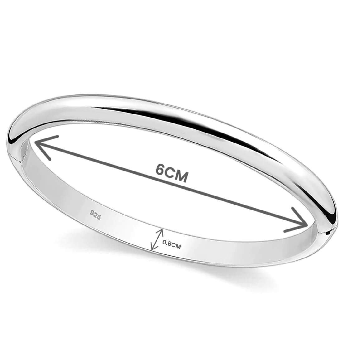 Joolz Co. Classic Silver Bangle <br>925 Sterling Silver - Image 5
