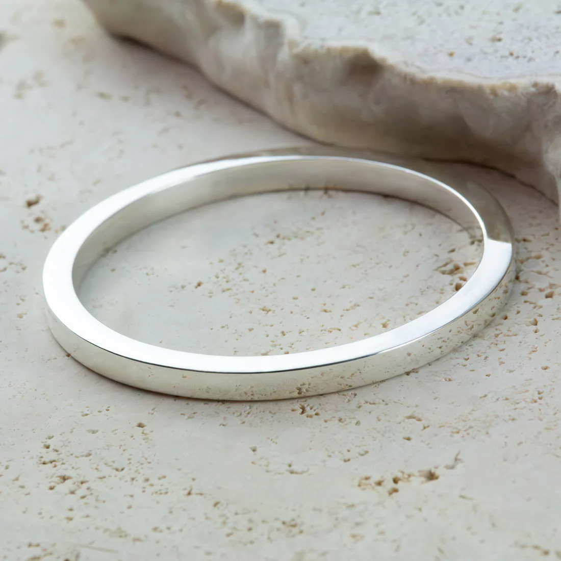 Joolz Co. Classic Silver Engravable Bangle <br>925 Sterling Silver - Image 3