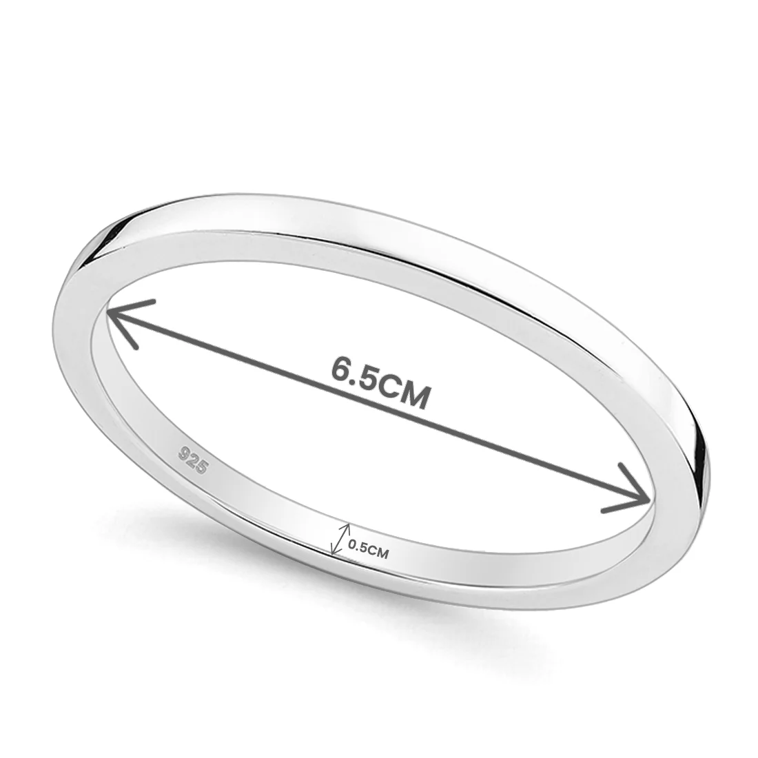 Joolz Co. Classic Silver Engravable Bangle <br>925 Sterling Silver - Image 4