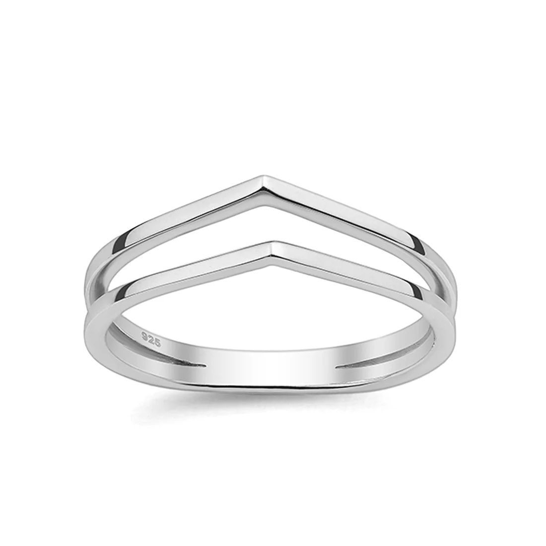Joolz Co. Double Wishbone Ring <br>925 Sterling Silver - Image 3