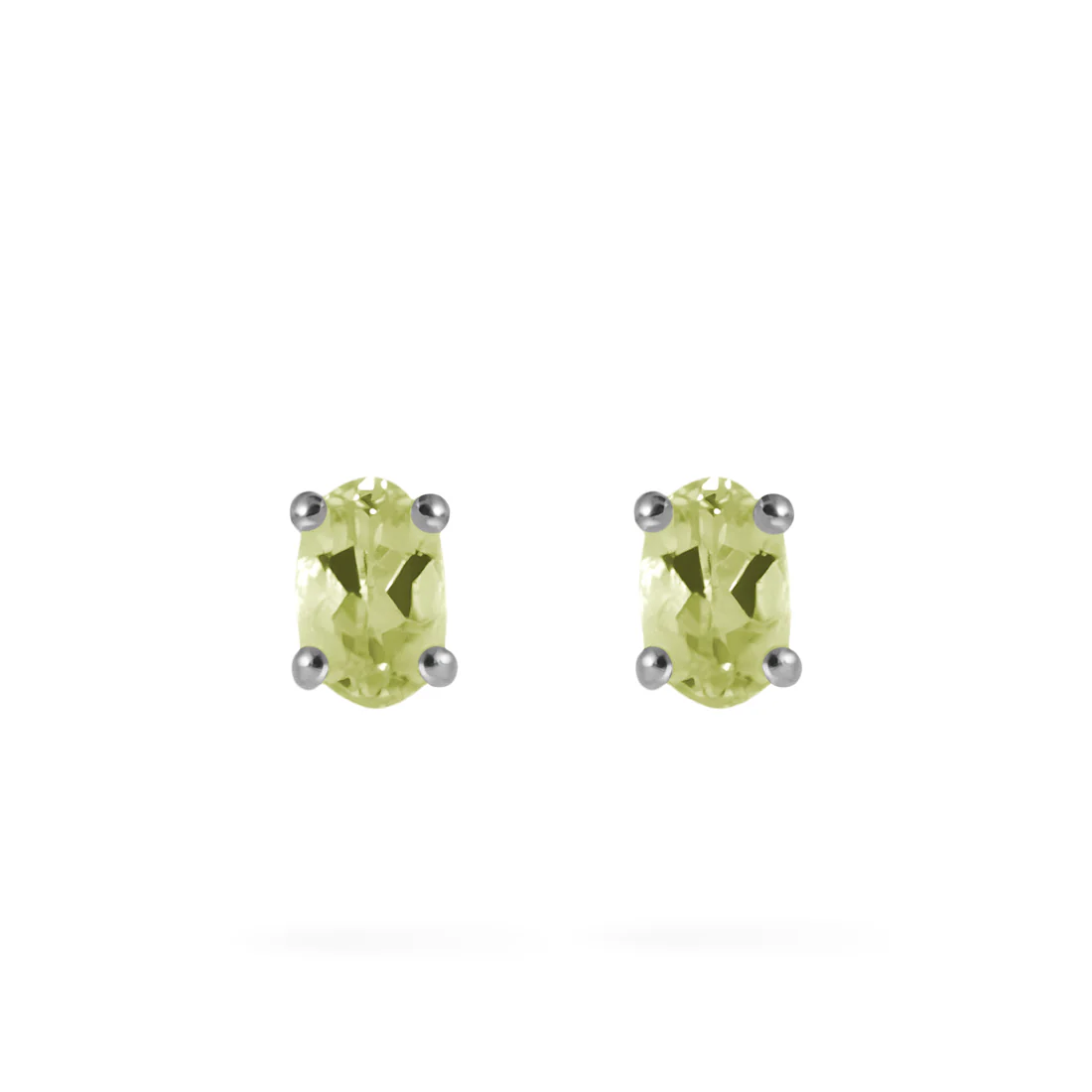 Joolz Co Oval Cubic Zirconia Stud Push Back Earrings <br>925 Sterling Silver - Image 11