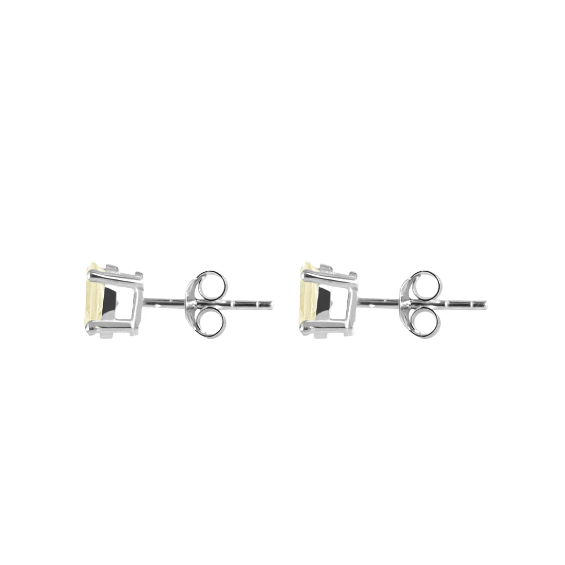 Joolz Co Oval Cubic Zirconia Stud Push Back Earrings <br>925 Sterling Silver - Image 15