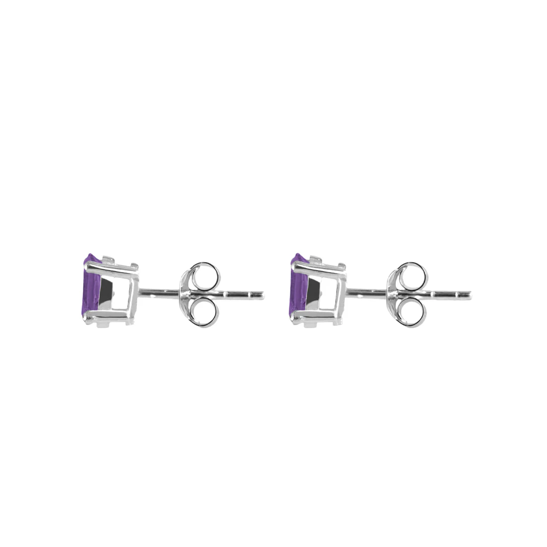Joolz Co Oval Cubic Zirconia Stud Push Back Earrings <br>925 Sterling Silver - Image 18