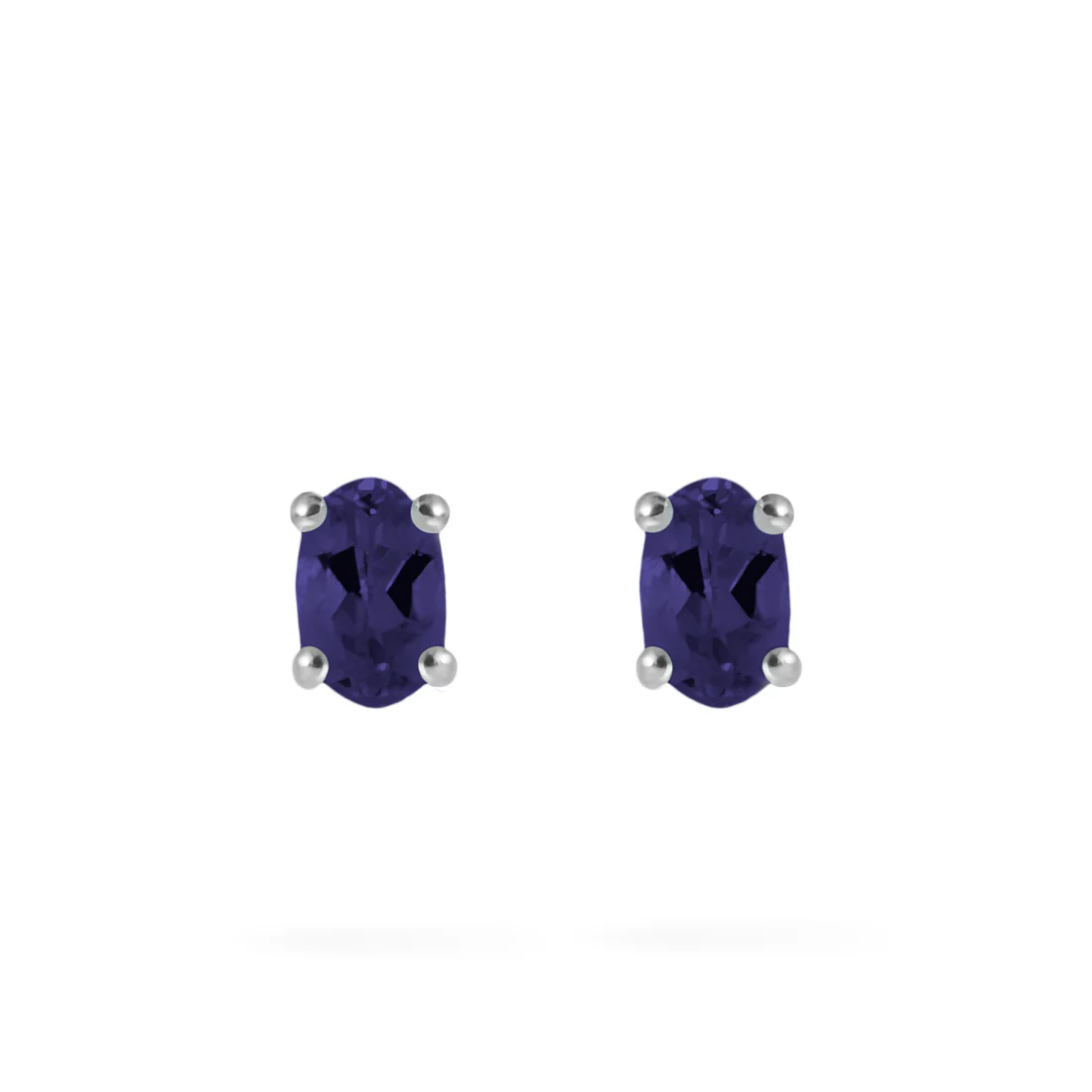 Joolz Co Oval Cubic Zirconia Stud Push Back Earrings <br>925 Sterling Silver - Image 8