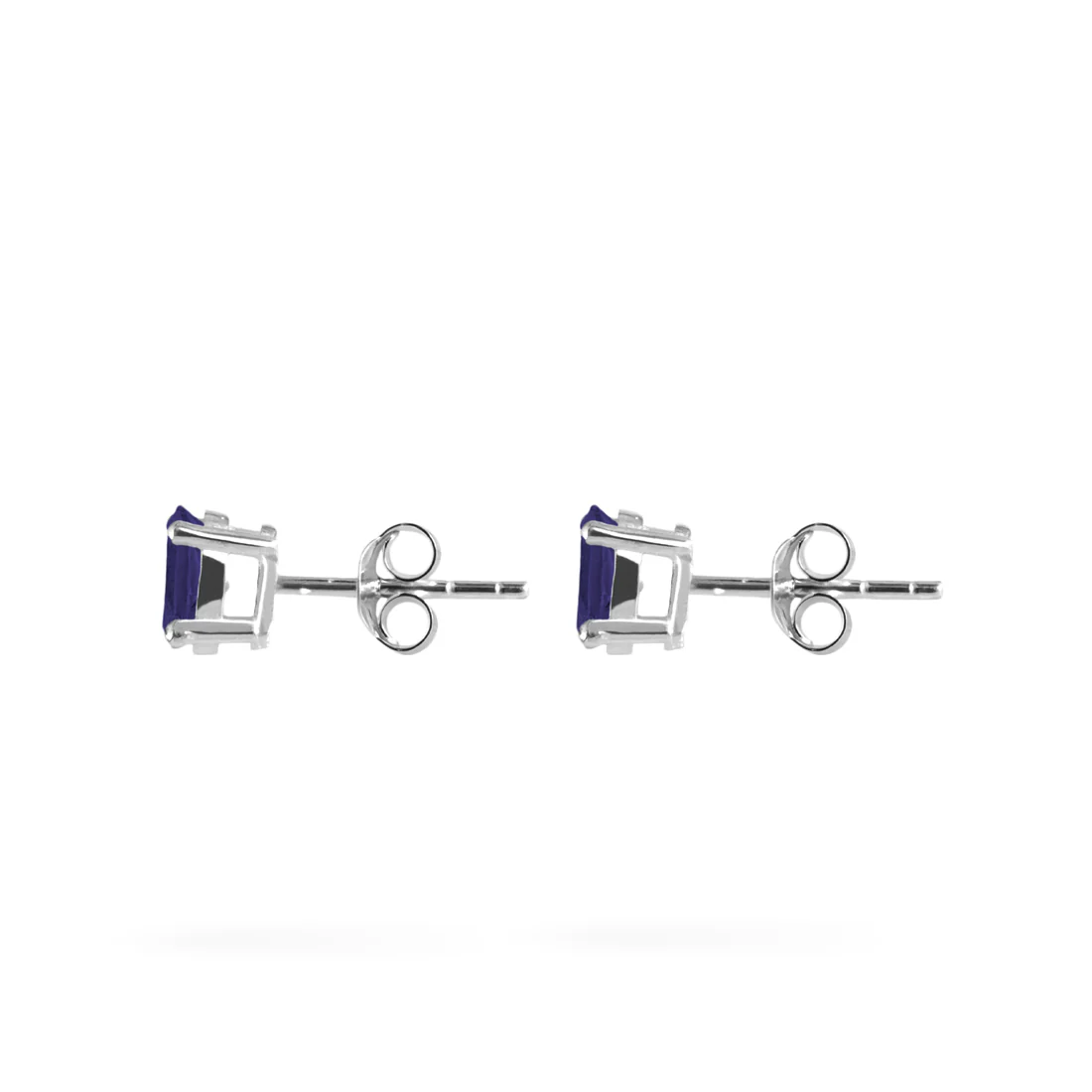 Joolz Co Oval Cubic Zirconia Stud Push Back Earrings <br>925 Sterling Silver - Image 9