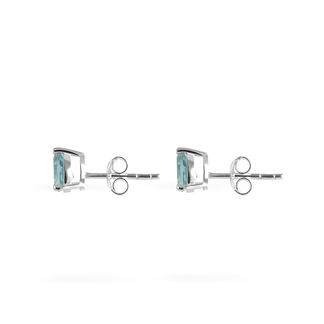 Joolz Co Pear Cubic Zirconia Stud Push Back Earrings <br>925 Sterling Silver - Image 12