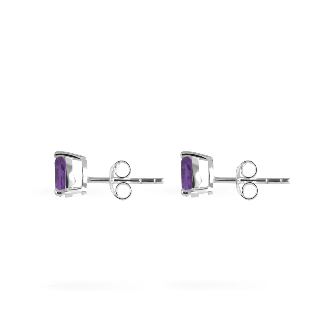 Joolz Co Pear Cubic Zirconia Stud Push Back Earrings <br>925 Sterling Silver - Image 15