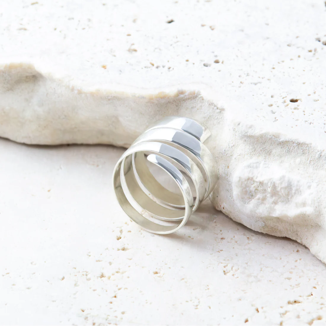 Joolz Co. Spiral Wrap Ring <br>925 Sterling Silver - Image 3