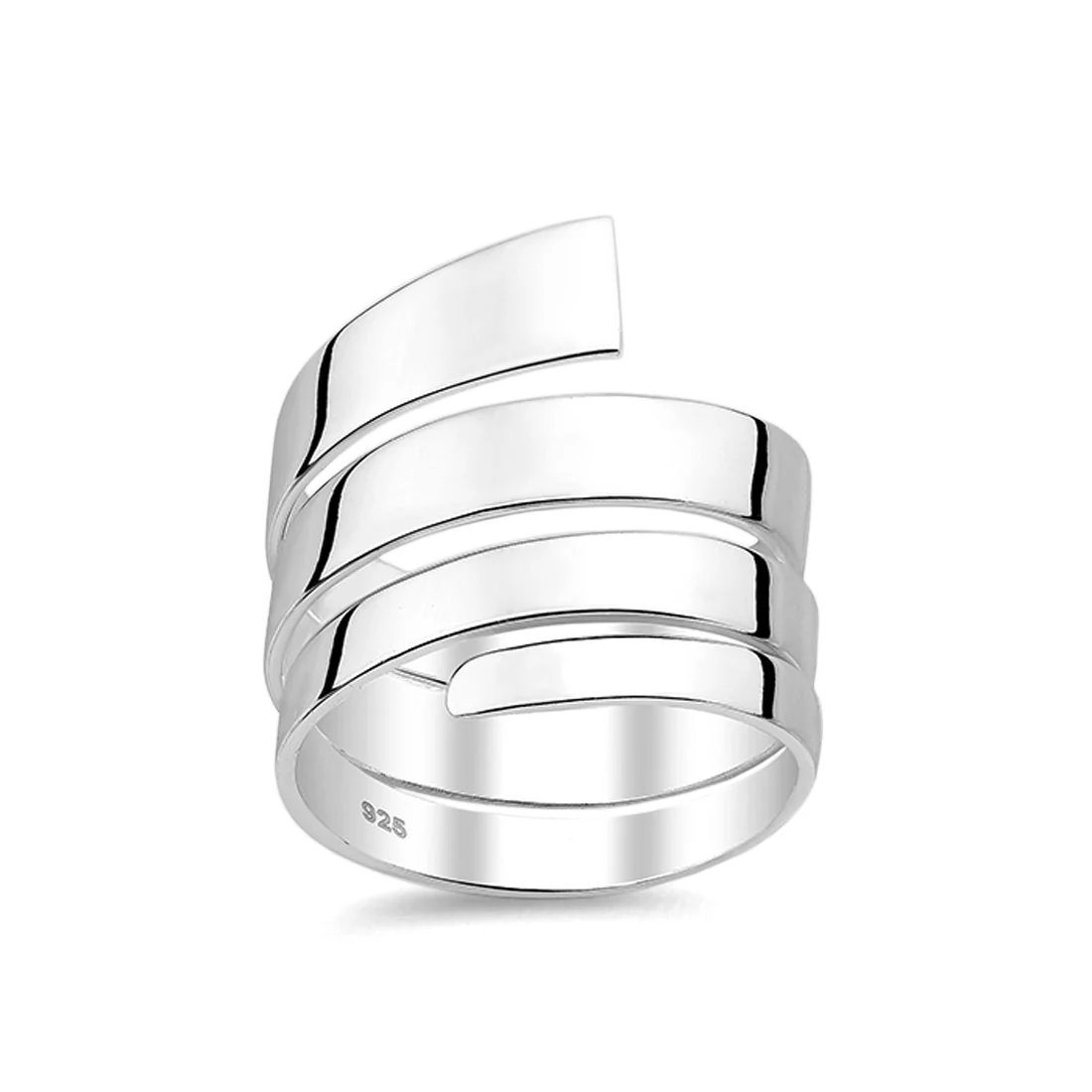 Joolz Co. Spiral Wrap Ring <br>925 Sterling Silver - Image 4